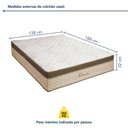 Ver imagem 4 de Colchão Casal Toronto 32CMX138CMX188CM Paropas By Ecosono Bege