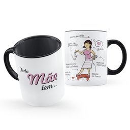 Caneca Toda Mãe Tem Presente Criativo:Preto - 1
