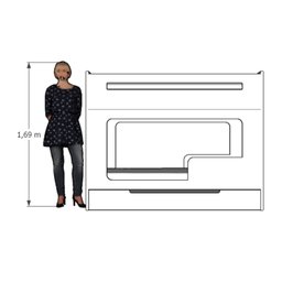 Treliche Infantil em MDF 153cmx195cm Lumi - 5