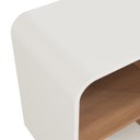 Ver imagem 7 de Rack Ripado para TV até 55 Polegadas 149cm Detalhe Alabama Marrom Freijó/Off White