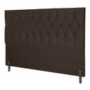 Ver imagem 1 de Cabeceira Ram 1500 Marrom Estofada para Cama Box Casal Queen Size 164cm Quarto Luxo