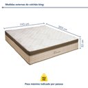 Ver imagem 4 de Colchão King Toronto 32CMX193CMX203CM Paropas By Ecosono Bege