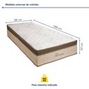 Ver imagem 4 de Colchão Solteiro Toronto 32CMX88CMX188CM Paropas By Ecosono Bege