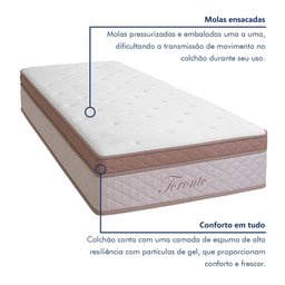 Colchão Solteiro Toronto 32cmx88cmx188cm - 6