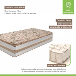 Colchão Solteiro Amsterdã 36cmx88cmx188cm - 2