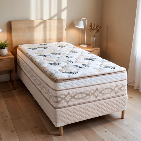 Colchão Solteiro Amsterdã 36CMX88CMX188CM Paropas By Ecosono Branco