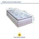 Ver imagem 4 de Colchão Solteiro Amsterdã 36CMX88CMX188CM Paropas By Ecosono Branco