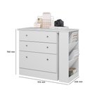 Ver imagem 3 de Mesa Escrivaninha Cômoda Giratória Gamer e Estudo Mdp Branco