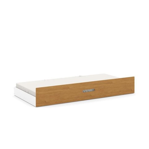 Cama Auxiliar New Branco Soft/Freijó - Matic Móveis