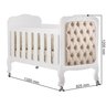 Berço Americano Imperial Com Capitone Branco - 3