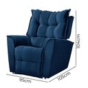 Ver imagem 6 de Poltrona da Mamãe Reclinável Carinho Veludo Speciale Home Azul