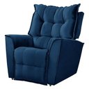 Ver imagem 1 de Poltrona da Mamãe Reclinável Carinho Veludo Speciale Home Azul