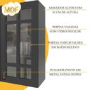 Ver imagem 5 de Cozinha Modulada 2 Peças Bari com Balcão e Aéreo MDF Chumbo