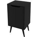 Ver imagem 1 de Gabinete para Banheiro 45 Cm com 1 Porta Retrô Preto