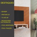 Ver mais imagens de Painel para TV até 49 Polegadas com Nicho Veneza D'incanto Freijó Off White