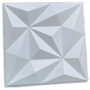 Ver imagem 2 de Forma 3d Criselda 50x50cm ABS 2mm Molde para cimento/gesso/concreto IN647