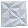 Forma 3d Criselda 50x50cm ABS 2mm Molde para cimento/gesso/concreto IN647 - 2