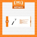 Ver imagem 2 de KIT - 24 Colheres de Sobremesa Leme Com Lâmina em Aço Inox Cabo Preto CSPBAG - Tramontina