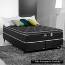 Ver imagem 2 de Base Para Cama Box Casal King Size Bipartido 193cm Poliéster Bordado Perola Negra Preto - Gazin