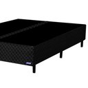 Ver imagem 4 de Base Para Cama Box Casal King Size Bipartido 193cm Poliéster Bordado Perola Negra Preto - Gazin