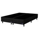 Ver imagem 2 de Base Para Cama Box Casal King Size Bipartido 193cm Poliéster Bordado Perola Negra Preto - Gazin