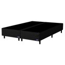 Ver imagem 1 de Base Para Cama Box Casal King Size Bipartido 193cm Poliéster Bordado Perola Negra Preto - Gazin