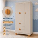 Ver imagem 6 de Guarda-Roupa 3 Portas para Quarto de Bebê 100% MDF Apolo