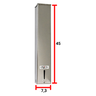 Dispenser Quadrado Inox Água 200ML - 2