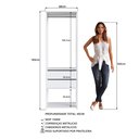 Ver imagem 4 de Módulo para Closet com Gavetas e Cabideiro 183x45x60cm Branco