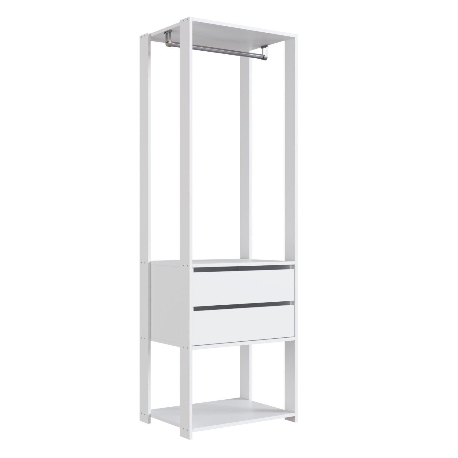 Módulo para Closet com Gavetas e Cabideiro 183x45x60cm - 2