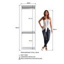 Ver imagem 4 de Módulo para Closet com Cabideiro e Prateleira 183x45x57cm Branco