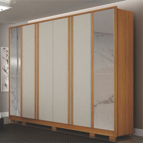 Guarda Roupa Casal Grande MDF 6 Portas Palazzo - Arbo Design
