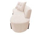 Ver imagem 3 de Namoradeira Sofá Feijão Luna Orgânica Veludo Marfim