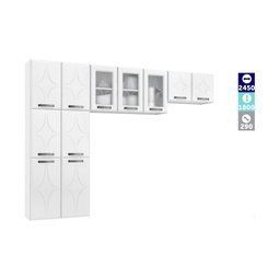 Cozinha de Aço Compacta 3 Peças Amanda Multimóveis CR6066 Branco - 3