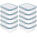 Ver imagem 1 de Kit 10 Pote de Vidro com Tampa Hermética 1,5l 22x16,4x6,6