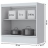 Cozinha Compacta 80 Cm Americana 2 Portas 100% Mdf Branco Hp C355 - Pnr Móveis - 4