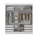 Ver imagem 3 de Guarda Roupa Casal 2 Portas 6 Gavetas Agave Yescasa
