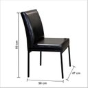 Ver imagem 4 de Conjunto Sala de Jantar Mesa Tampo Vidro com 4 Cadeiras Atenas