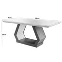 Ver imagem 5 de Conjunto: Mesa Sala Jantar Alvorada C/ Tampo Madeirado Canto Reto 180x90cm e 6 Cadeiras Jade Imbuia/