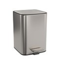 Ver imagem 1 de Lixeira com Pedal Quadrada 18 Litros Inox 1005.qua.18.inx Deca