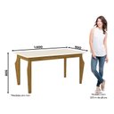 Ver imagem 3 de Conjunto Sala Jantar Arietta 6 Cadeiras Canto Reto C/vidro