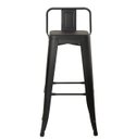 Ver imagem 5 de Kit Mesa Bistro Tolix + 4 Banquetas Tolix Alta com Encosto Pretas