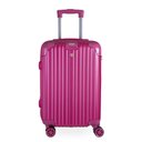 Ver imagem 1 de Mala de Bordo Pequena em Abs Swiss Go Suiça Cadeado Integrado Rodas Giro 360º Rosa P
