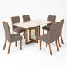 Conjunto Sala de Jantar Tampo MDF/vidro 6 Cadeiras Marie Espresso Móveis - 2