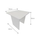 Ver imagem 4 de Conjunto Infantil com 1 Mesa e 2 Banquetas Yescasa Branco