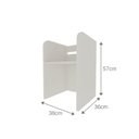 Ver imagem 5 de Conjunto Infantil com 1 Mesa e 2 Banquetas Yescasa Branco