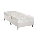 Ver imagem 1 de Cama Box com Auxiliar Solteiro Colchão Anatômico Castor Sleep Firme + Base Crc Courano White(