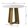Mesa de Jantar Granada Redonda com 4 Cadeiras Dobuê Movelaria - 4