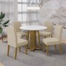 Mesa de Jantar Granada Redonda com 4 Cadeiras Dobuê Movelaria - 1