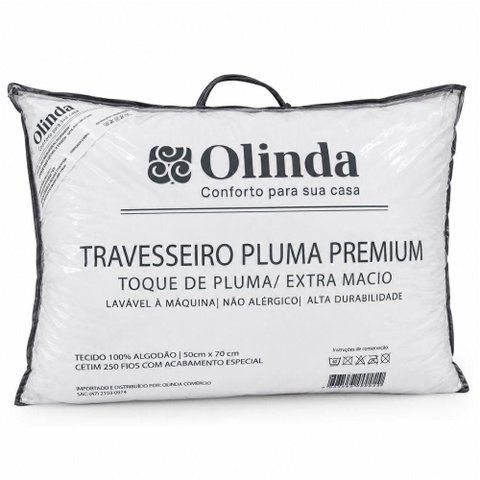 Travesseiro Toque de Pluma 250 Fios 50x70cm Olinda